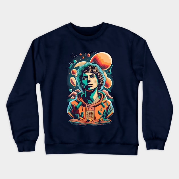 Michael Cera Fantasy Sci Fi Design Crewneck Sweatshirt by xalauras studio